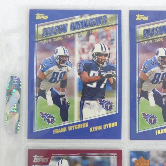 Frank Wycheck Football Card Lot Titans Autograph Inserts Chase Tennessee Vintage - Picture 16 of 16